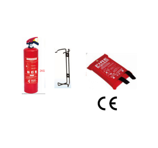 2KG Fire Extinguisher With Bracket With Fire Blanket