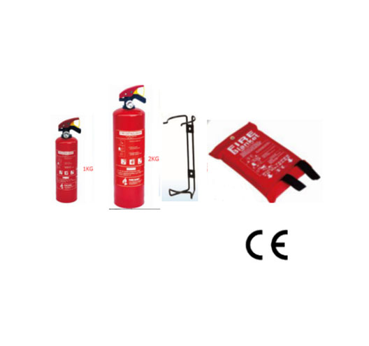1KG and 2KG Fire Extinguisher With Bracket With Fire Blanket