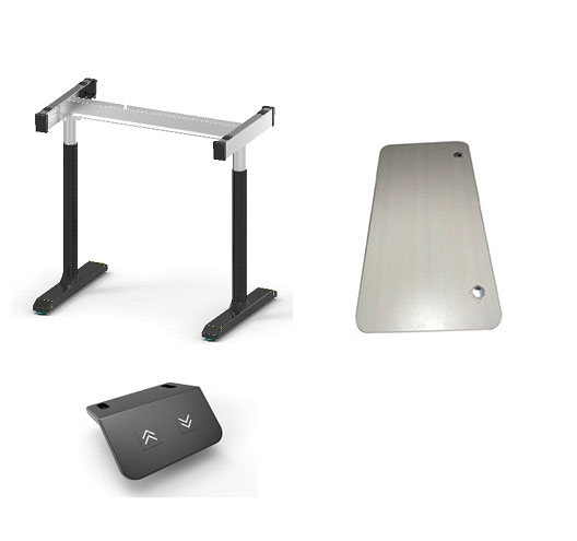 Single Motor Two-stage Aluminium Lifting Desk