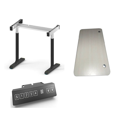 Single Motor Two-stage Aluminium Lifting Desk
