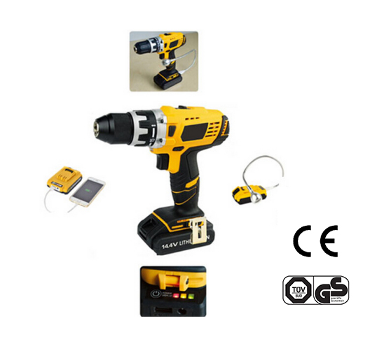 3/8" 18V 1300mAh Li-ion Cordless Two Speed Drill	