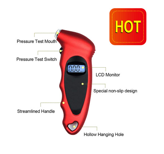 Digital Tire Pressure Gauge - 100PSI