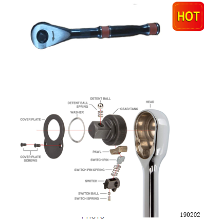3/8" Dual Drive Gearless Ratchet