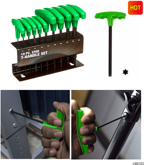 10 Pce Star T-Handle Se