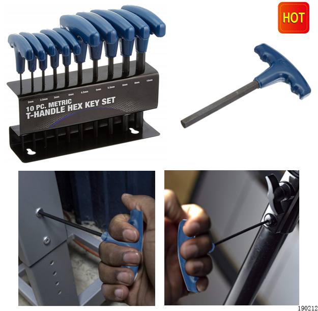 10PCS T-Handle Hex Key Wrenches