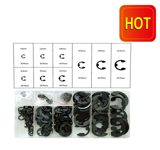 300pc E-Clip Assortment