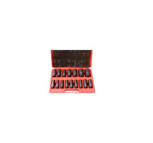 '16Pc 1/2" Deep Impact Sockets Set 10-32m