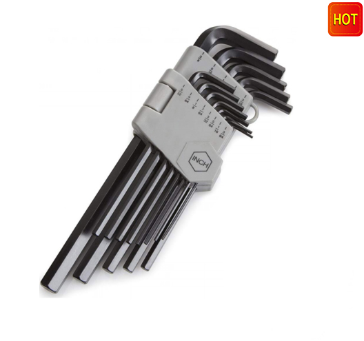 13-pc. Long Arm Hex Key Wrench Set (SAE)