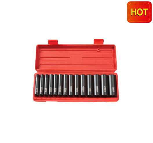 14PC 1/2" DRIVE DEEP IMPACT SOCKET SET(SAE)