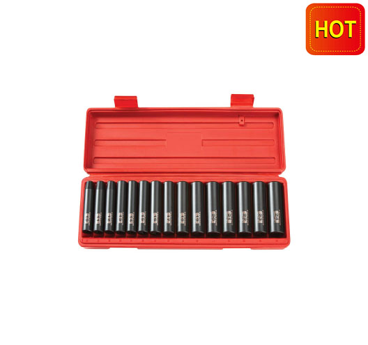 15PC 1/2" DRIVE DEEP IMPACT SOCKET SET(METRIC)