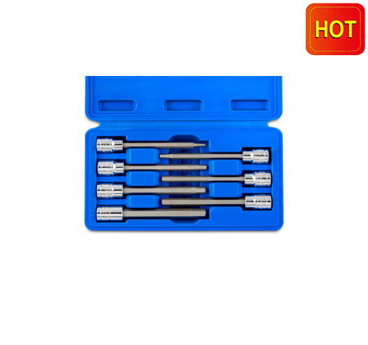 7Pcs 3/8" Drive Extra LongHex Bit Socket Set,Metric