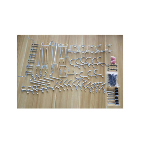 51 Piece Peg Board Hook Kit in Zinc