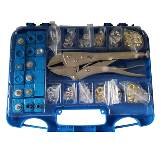 275pc Eyelet Press Stud Kit With Locking Plier