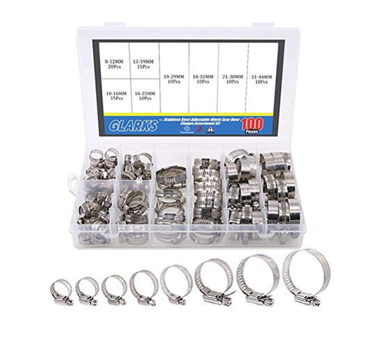 100PC Hose Clamp Set