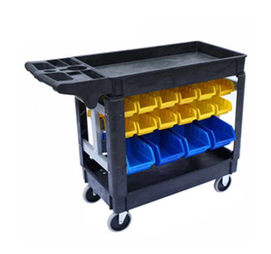 Utility cart with bin