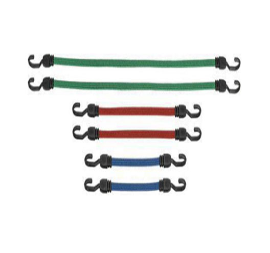 6Pcs Flat Bungee Cord Set