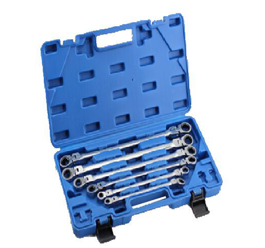6-pc. Flexi-Head Double End Ratchet Ring Spanner