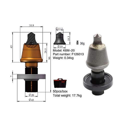 Asphalt Milling Bits For Wirtgen-W6M/20 Teeth