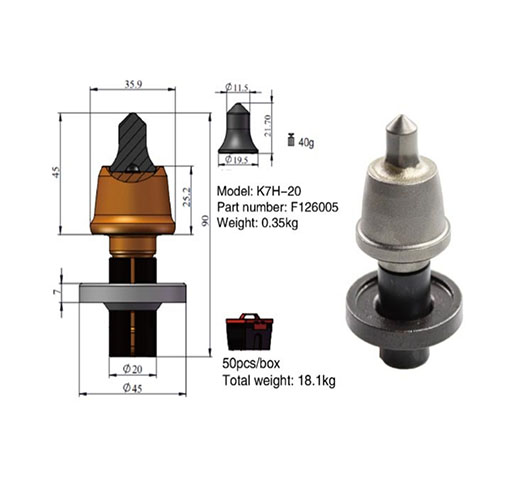 Asphalt Milling Bits For Wirtgen-W7/20 Teeth