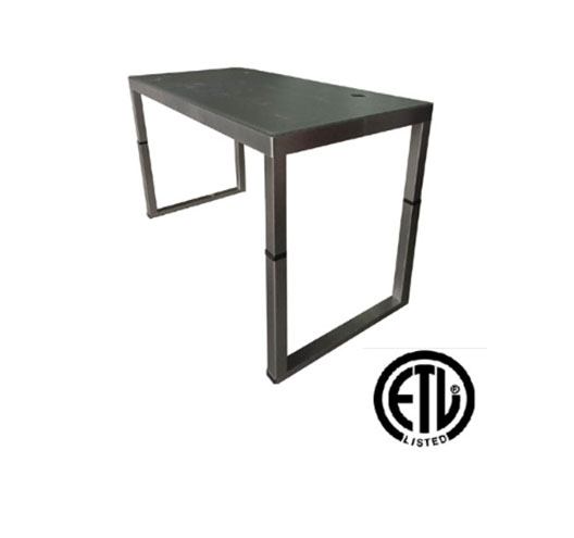 Single Motor Four Legs Lifting Desk with Glass Top