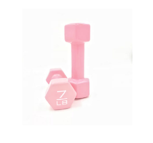 7LB Hexagon Neoprene Coated Dumbbell (Pair)