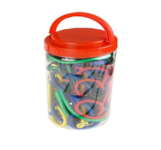 20Pcs  Bungee Cords Setin Plastic Jar
