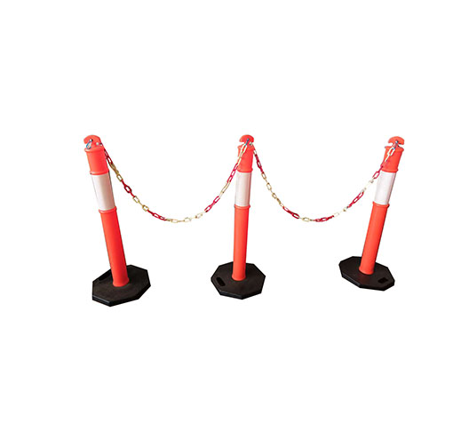 6Pcs Post and Chain Barricade