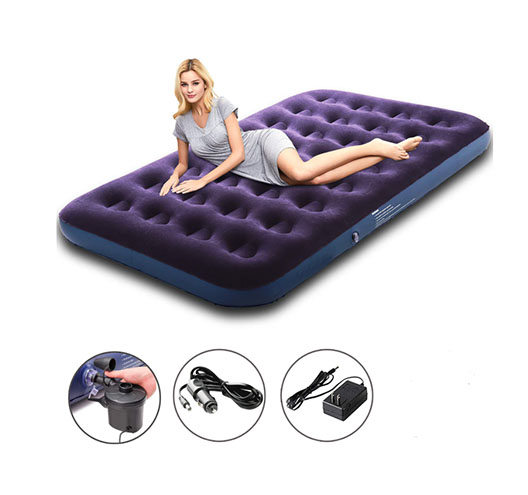 Flocking Air Mattress For Camping 2 Person