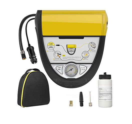 DC 12V Portable Air Compressor With Tire Repair-Mechanical display