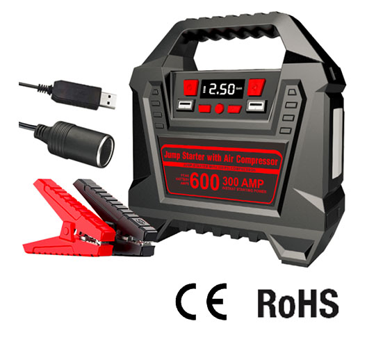 12V Jump Starter and Air Compressor Inflation Kit