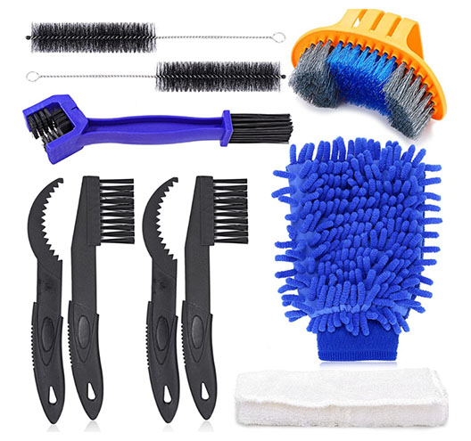 10Pcs Bike Cleaning Tools Set