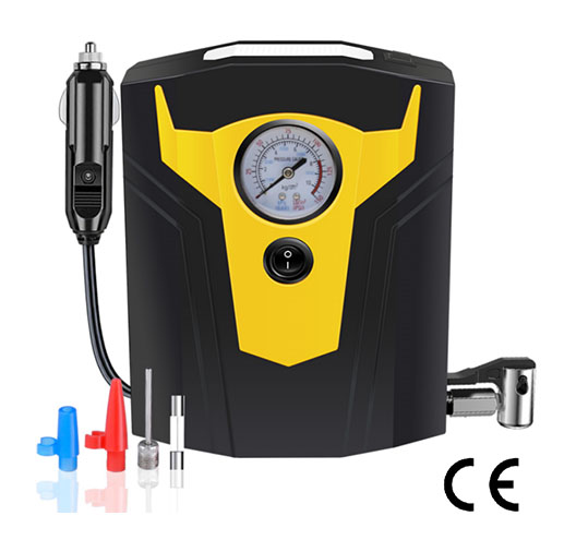 12V Tire Inflator With Metal Mechanical Watch