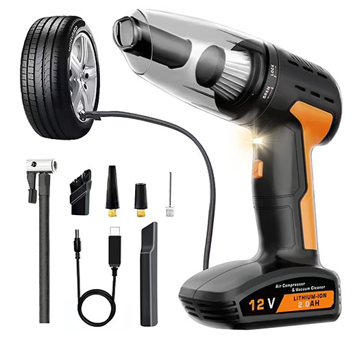 4 in 1 Cordless Car Vacuum Cleaner