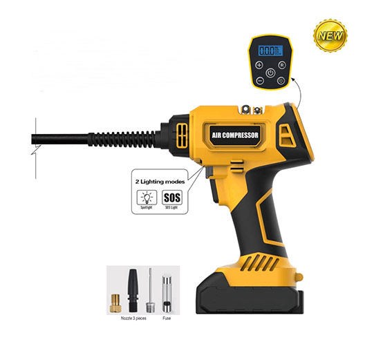 6 IN 1 Handheld Tire Inflator Air Compressor