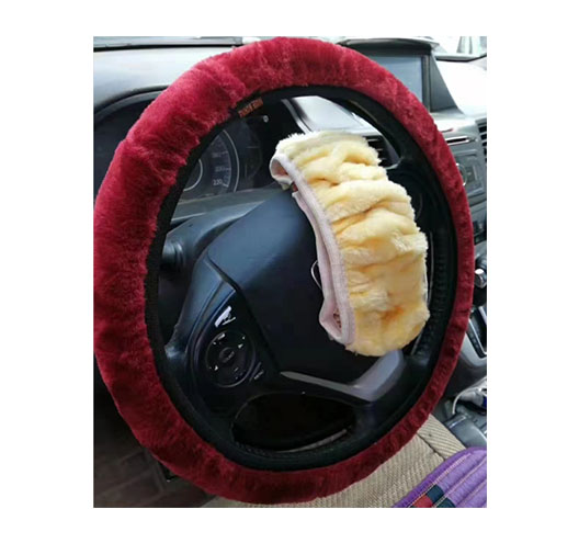 Lambskin Steering Wheel Cover
