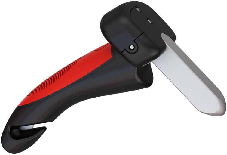 4 In 1 Car Cane Door Handle with LED Light Seatbelt Cutter Window Breaker