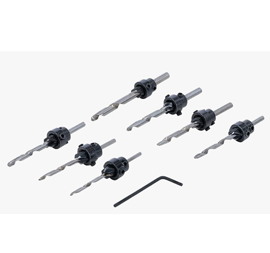 8Pcs Countersink Drill Bit Set
