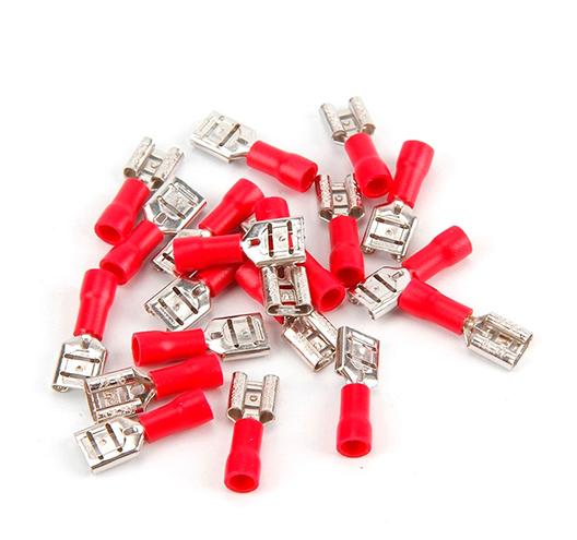100PC Red Female Terminals