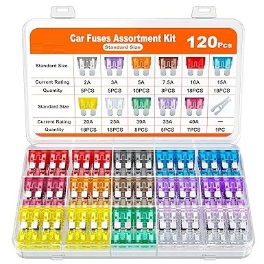 120PCS Standard Auto Fuse Kit