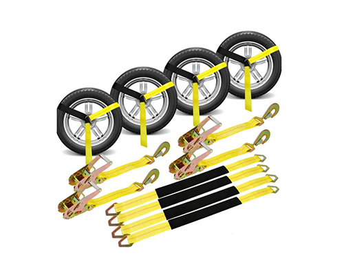 4PCS 2"x 144" Car Tie Down Straps for Trailers Heavy Duty