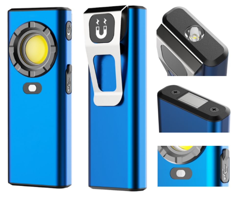 1200LM Ultra-thin Rechargeable Induction Aluminum Work Light