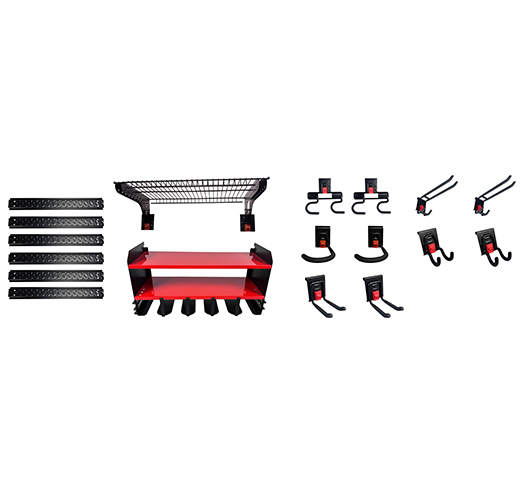 18PCS Wall Mounted Tool Organizer System